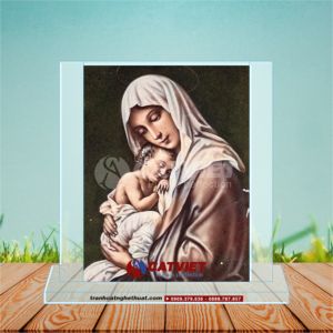 Tranh Cát Đức Mẹ Maria Bồng Chúa Hài Đồng