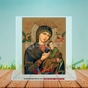 Tranh Cát Đức Mẹ Maria Bồng Chúa Hài Đồng